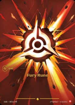 OGN-007a - Fury Rune (alt) - Showcase - Foil