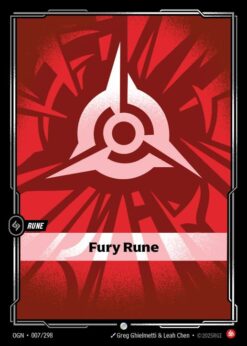 OGN-007 - Fury Rune - Common - Foil