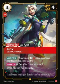 OGN-030a - Jinx, Demolitionist (alt) - Showcase - Foil