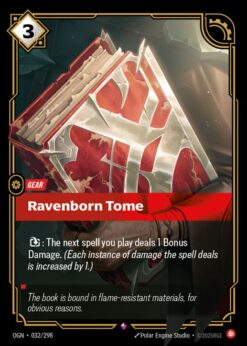 OGN-032 - Ravenborn Tome - Rare - Foil