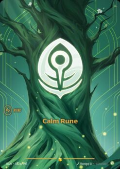 OGN-042a - Calm Rune (alt) - Showcase - Foil