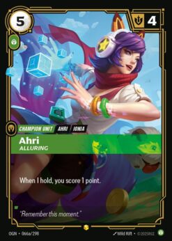 OGN-066a - Ahri, Alluring (alt) - Showcase - Foil