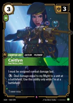 OGN-068 - Caitlyn - Patrolling - Rare - Foil