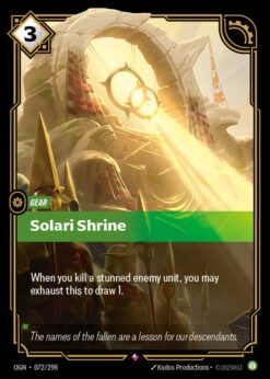 OGN-072 - Solari Shrine - Rare - Foil
