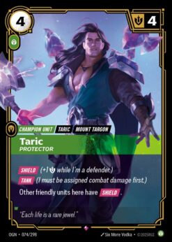 OGN-074 - Taric - Protector - Rare - Foil
