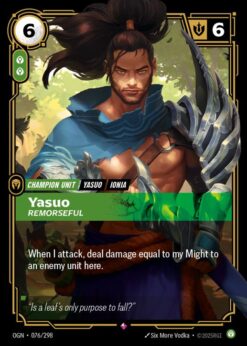 OGN-076 - Yasuo - Remorseful - Rare - Foil