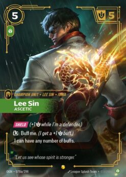 OGN-078a - Lee Sin, Ascetic - Showcase - Foil