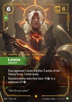 OGN-079a - Leona, Zealot (alt) - Showcase - Foil
