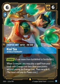 OGN-112a - Kai'Sa, Evolutionary - Showcase - Foil