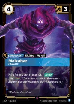 OGN-113 - Malzahar - Fanatic - Rare - Foil