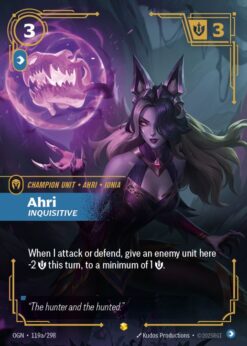 OGN-119a - Ahri, Inquisitive (alt) - Showcase - Foil