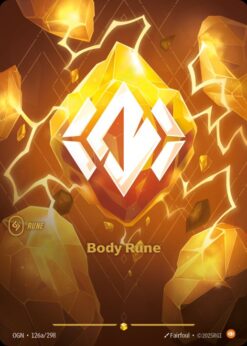 OGN-126a - Body Rune (alt) - Showcase - Foil