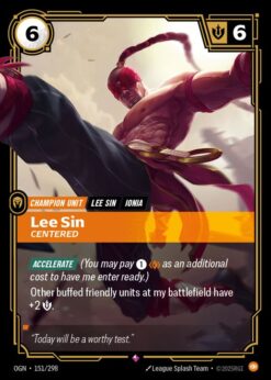 OGN-151 - Lee Sin - Centered - Rare - Foil