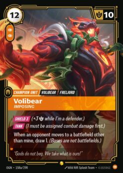 OGN-158a - Volibear, Imposing (alt) - Showcase - Foil