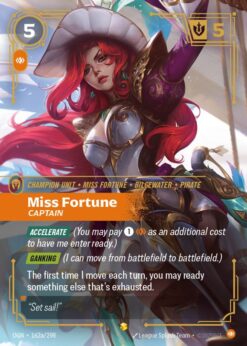 OGN-162a - Miss Fortune, Captain (alt) - Showcase - Foil