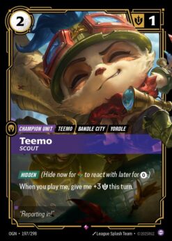 OGN-197 - Teemo - Scout - Rare - Foil