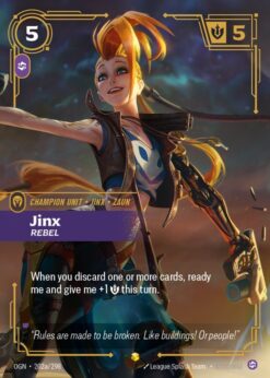 OGN-202a - Jinx, Rebel - Showcase - Foil
