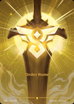 OGN-214a - Order Rune (alt) - Showcase - Foil