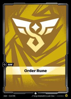OGN-214 - Order Rune - Common