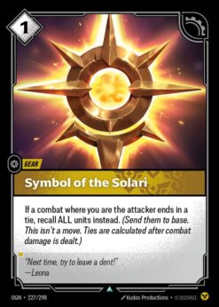 OGN-227 - Symbol of the Solari - Uncommon