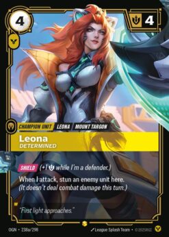 OGN-238a - Leona, Determined (alt) - Showcase - Foil