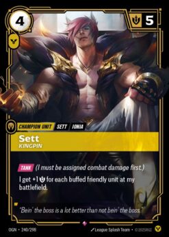 OGN-240 - Sett - Kingpin - Rare - Foil