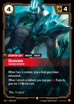 SFD-020a - Draven - Vanquisher (Alternate Art) - Showcase - Foil