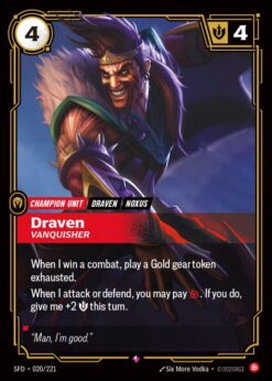 SFD-020 - Draven - Vanquisher - Rare - Foil