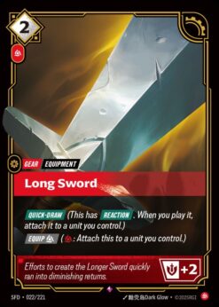 SFD-022 - Long Sword - Rare - Foil