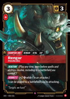 SFD-025 - Rengar - Pouncing - Rare - Foil