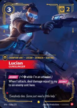 SFD-028a - Lucian - Gunslinger (Alternate Art) - Showcase - Foil