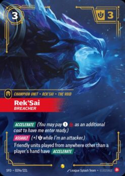 SFD-029a - Rek'Sai - Breacher (Alternate Art) - Showcase - Foil