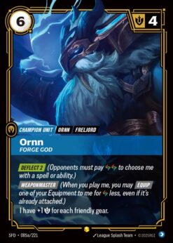 SFD-085a - Ornn - Forge God (Alternate Art) - Showcase - Foil
