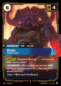 SFD-085 - Ornn - Forge God - Rare - Foil
