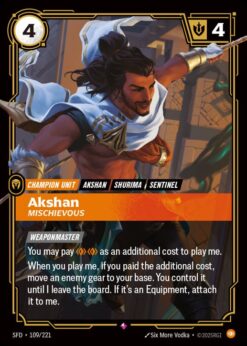 SFD-109 - Akshan - Mischievous - Rare - Foil