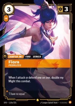 SFD-110a - Fiora - Peerless (Alternate Art) - Showcase - Foil