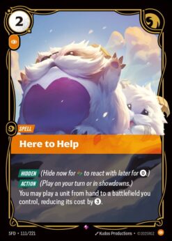 SFD-111 - Here to Help - Rare - Foil