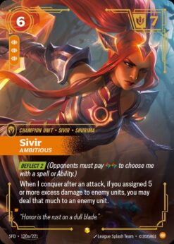 SFD-120a - Sivir - Ambitious (Alternate Art) - Showcase - Foil