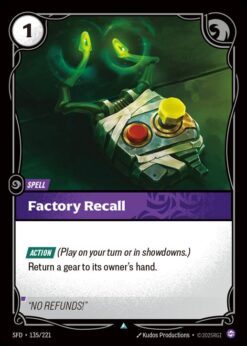 SFD-135 - Factory Recall - Uncommon