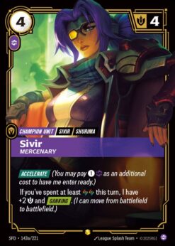 SFD-143a - Sivir - Mercenary (Alternate Art) - Showcase - Foil