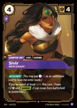 SFD-143 - Sivir - Mercenary - Rare - Foil