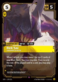 SFD-170 - Rek'Sai - Swarm Queen - Rare - Foil