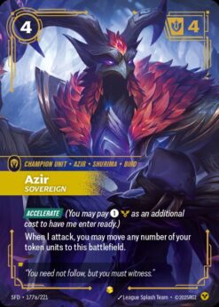 SFD-177a - Azir - Sovereign (Alternate Art) - Showcase - Foil