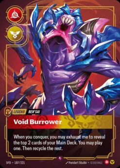 SFD-187 - Rek'sai - Void Burrower - Rare - Foil