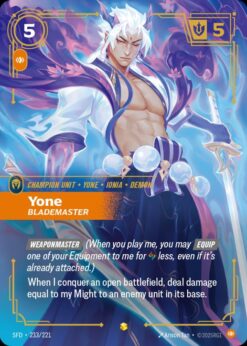 SFD-233 - Yone - Blademaster (Overnumbered) - Showcase - Foil