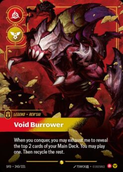 SFD-243 - Rek'sai - Void Burrower (Overnumbered) - Showcase - Foil