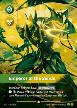 SFD-247 - Azir - Emperor of the Sands (Overnumbered) - Showcase - Foil
